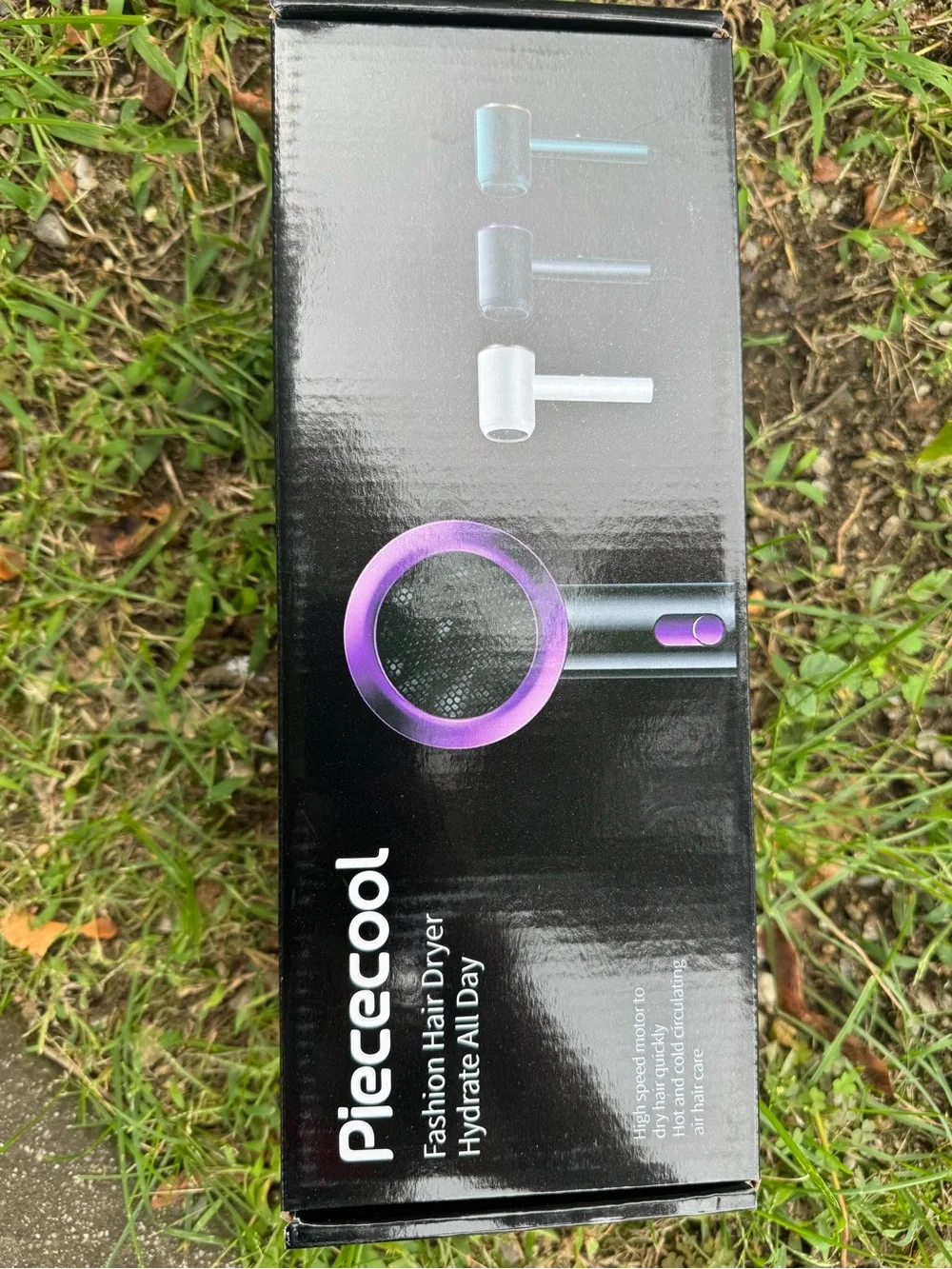 Piececool Black Hair Dryer - Strong Wind Performance